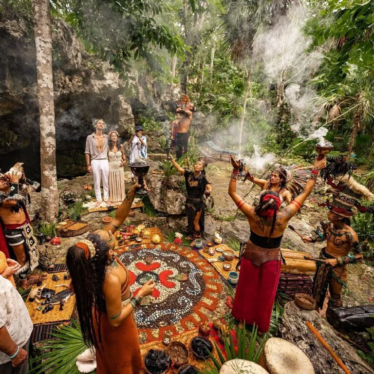 Ceremonias maya de purificación y de unión amorosa